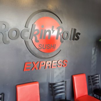 Neo Sushi Express - The logo. Clever coordination of the chairs though - Conveyor Belt Sushi Near Me - Durham, North Carolina