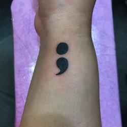 Connecticut Ink - Done by Jasmin! Semi Colon; the writer chooses to continue instead of stopping.