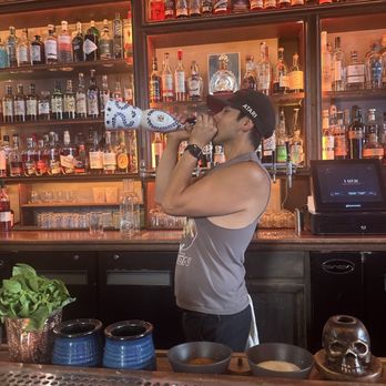 The Summer Place - Tony the bartender doing what he does best. - Dive Bars Near Me - San Francisco, California The Summer Place - Tony the bartender doing what he does best. - Dive Bars Near Me - San Francisco, California