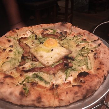 Barbuzzo - Asparago Pizza w/ well-done egg - Mediterranean Near Me - Philadelphia, Pennsylvania