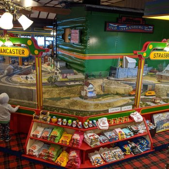 Casey Jones' Restaurant - Model train setup located right outside of the dining area. - Breakfast & Brunch Near Me - Ronks, Pennsylvania