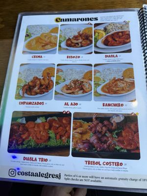 Menu photo 2 Mariscos Costa Alegre Gilroy, CA Menu photo 2 Mariscos Costa Alegre Gilroy, CA