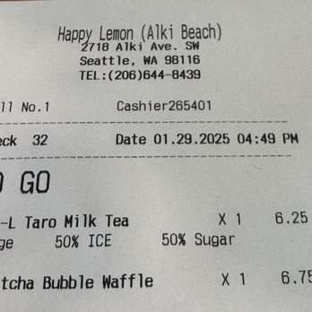 HAPPY LEMON - Updated January 2026 - 31 Photos & 11 Reviews - 2718 Alki