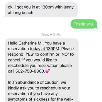 European Wax Center - Confirmation text booked with Jenny but when I arrived they said they didn't have me booked - Waxing Near Me - Long Beach, California European Wax Center - Confirmation text booked with Jenny but when I arrived they said they didn't have me booked - Waxing Near Me - Long Beach, California