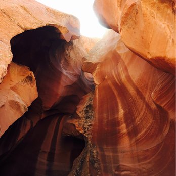 Upper Antelope Canyon - Upper Antelope Canyon - view of slot from inside canyon - Hiking Near Me - Page, Arizona Upper Antelope Canyon - Upper Antelope Canyon - view of slot from inside canyon - Hiking Near Me - Page, Arizona