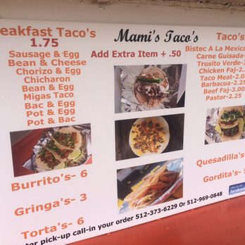 Mami's Taco's - Mexican Near Me - Austin, Texas