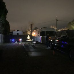 Set up in our campsite.