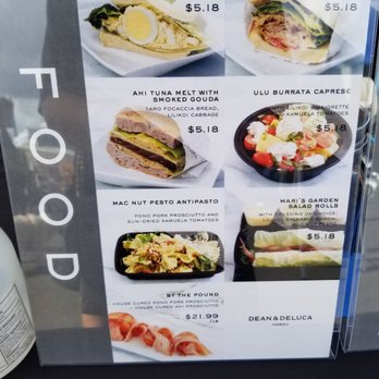 Dean & DeLuca - Kaka’ako - Menu - Food Stands Near Me - Honolulu, Hawaii Dean & DeLuca - Kaka’ako - Menu - Food Stands Near Me - Honolulu, Hawaii