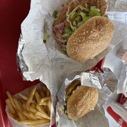 Big J Burgers - Malibu chicken and Big J burger.