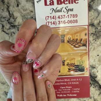 La Belle Nail Spa - My Valentines days nail - Nail Salons Near Me - Costa Mesa, California
