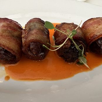 Meson Sabika - Bacon wrapped dates - Tapas Bars Near Me - Naperville, Illinois Meson Sabika - Bacon wrapped dates - Tapas Bars Near Me - Naperville, Illinois