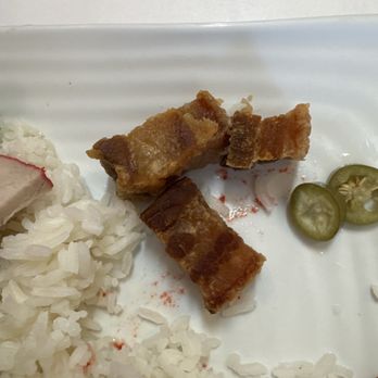 Khun Dang Restaurant - 4 pcs of fried pork about 1 inch and 1/2" thick - Thai Near Me - North Hollywood, California Khun Dang Restaurant - 4 pcs of fried pork about 1 inch and 1/2" thick - Thai Near Me - North Hollywood, California