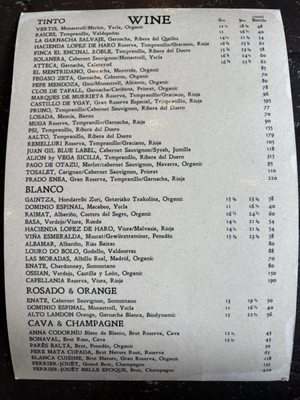 Menu photo 4 Bodega On Main Vancouver, BC Menu photo 4 Bodega On Main Vancouver, BC