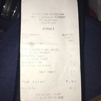 Wendy's - This is my receipt, proof that my receipt doesn't state my payment type nor my change tendered - Fast Food Near Me - Honolulu, Hawaii Wendy's - This is my receipt, proof that my receipt doesn't state my payment type nor my change tendered - Fast Food Near Me - Honolulu, Hawaii