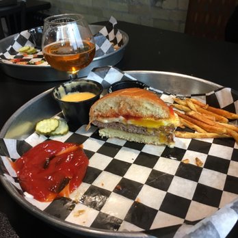 7 West TapHouse - One Eyed Jack burger, must get the Creole Aioli!! - Beer Bar Near Me - Saint Cloud, Minnesota
