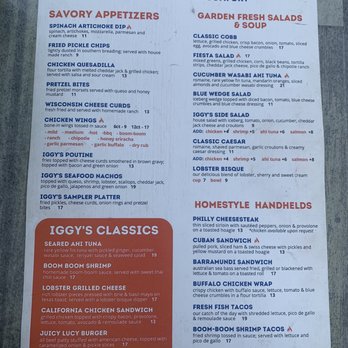 Iggy's Grill and Bar - Menu 10/2023 - American Near Me - Fruit Cove, Florida Iggy's Grill and Bar - Menu 10/2023 - American Near Me - Fruit Cove, Florida