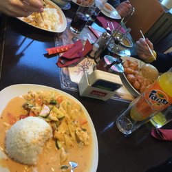 Thai Asia Wok - Hühnerfleisch thai curry mit Freunden