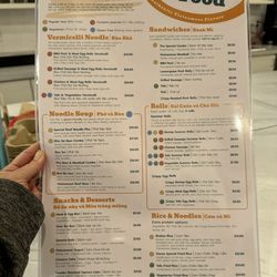 B&N Sandwiches - Menu