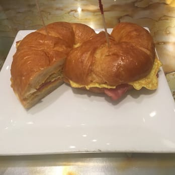 Bru Chicago - Croissant Breakfast Sandwich (w/ Turkey Bacon and mustard - it can also be made vegetarian friendly). It's savory and made-to-order - Coffee & Tea Near Me - Chicago, Illinois Bru Chicago - Croissant Breakfast Sandwich (w/ Turkey Bacon and mustard - it can also be made vegetarian friendly). It's savory and made-to-order - Coffee & Tea Near Me - Chicago, Illinois