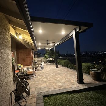 Bravo Patio Covers - Side view of finished patio - Patio Coverings Near Me