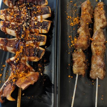 Meet Noodles - Squid and Lamb Skewers - Noodles Near Me - Mississauga, Ontario Meet Noodles - Squid and Lamb Skewers - Noodles Near Me - Mississauga, Ontario