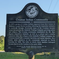Croatan Indian Community - Croatan Indian Community Historical Marker