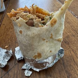 Los Caporales Taqueria - The point of the burrito  in which I found the metal