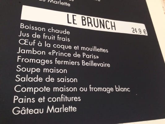 Menu photo 6 Café Marlette - Pigalle Paris, 75 Menu photo 6 Café Marlette - Pigalle Paris, 75