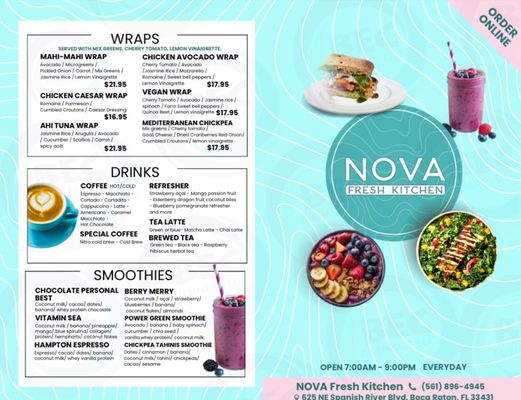 Menu photo 2 Nova Fresh Kitchen Boca Raton, FL Menu photo 2 Nova Fresh Kitchen Boca Raton, FL