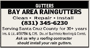 Slide of Bay Area Raingutters