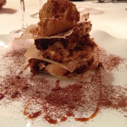Crujiente de tiramisu.