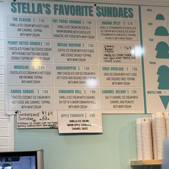 Stella's Homemade Ice Cream - Menu - Ice Cream & Frozen Yogurt Near Me - Murrells Inlet, South Carolina Stella's Homemade Ice Cream - Menu - Ice Cream & Frozen Yogurt Near Me - Murrells Inlet, South Carolina