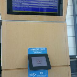 VIA South Texas Medical Transit Station - Convenient screen with arrival times