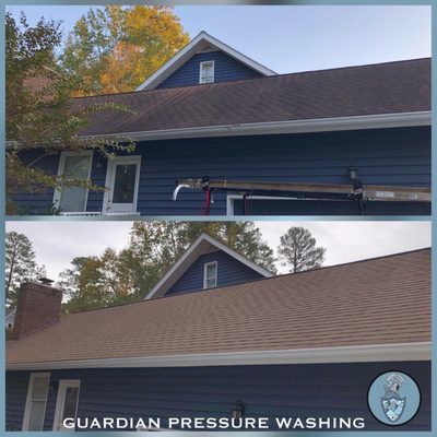 Roof Cleaning - Are you currently on the lookout for some top-notch roof cleaning services in the Cary area? Look no further than Guardian Pressure Washing LLC. We've got you covered. We offer a wide range of exceptional pressure washing services, fit for both homeowners and business owners.

Don't waste your time on any other pressure washing companies in the area. We are the top pressure washing source in Cary. If you want to work with someone you can trust, then come on down to Guardian Pressure Washing LLC today! Here at Guardian Pressure Washing LLC, we guarantee full customer satisfaction, and nothing less. We want to provide our customers with a safe, clean, and healthy property. If you're not satisfied with our work, then we're not finished.

We highly recommend that you hire a professional to take care of all your pressure washing needs. DIY pressure washing is a dangerous task that may result in damage or injury. Avoid those unnecessary risks by working with us instead. Our renowned services will save you time, money, and energy.

Are you interested in working with us here at Guardian Pressure Washing LLC in Cary? Just give us a call today and let's get started!