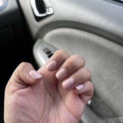 Lavender Nails Spa - Chipping and looks outgrown on this side too