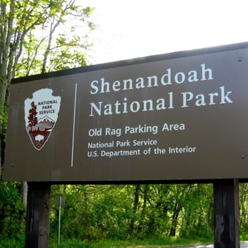 Old Rag Mountain - Parking lot sign - Hiking Near Me