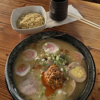 Tanpopo Ramen and Sake Bar - Tonpopo Spicy Ramen with extra noodles - Bars Near Me - Schenectady, New York Tanpopo Ramen and Sake Bar - Tonpopo Spicy Ramen with extra noodles - Bars Near Me - Schenectady, New York