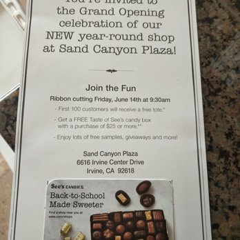 See's Candies - Candy Stores Near Me - Irvine, California See's Candies - Candy Stores Near Me - Irvine, California