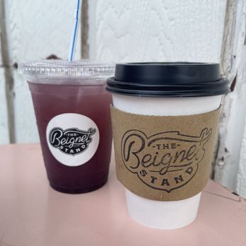 The Beignet Stand - Blueberry Lemonade and Orange Blossom Latte with oat milk - Desserts Near Me - San Antonio, Texas The Beignet Stand - Blueberry Lemonade and Orange Blossom Latte with oat milk - Desserts Near Me - San Antonio, Texas