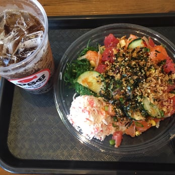 Poke Salad Bar - Medium poke bowl 2 tuna 1 salmon - Poke Near Me - Pasadena, California Poke Salad Bar - Medium poke bowl 2 tuna 1 salmon - Poke Near Me - Pasadena, California