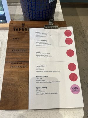 Menu photo 2 Taproom Coffee Atlanta, GA