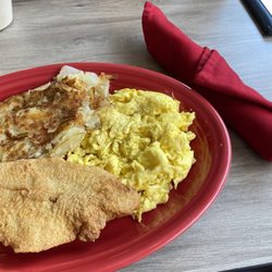 Silver Flash Restaurant - Catfish and Eggs
