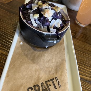 CRAFTkitchen - Ube bread pudding - New American Near Me - Henderson, Nevada