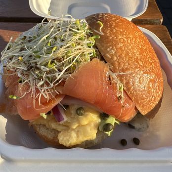 Tatte Bakery & Cafe | Assembly Row - Smoked Salmon, Avocado, & Egg Sandwich - Breakfast & Brunch Near Me - Somerville, Massachusetts
