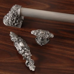 Notting Hill Decorative Hardware - Acanthus Appliance Pull and Queensway Knob and Pull from Notting Hill's King's Road Collection