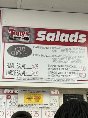 Menu photo 5 Tony's Italian Beef Chicago, IL Menu photo 5 Tony's Italian Beef Chicago, IL