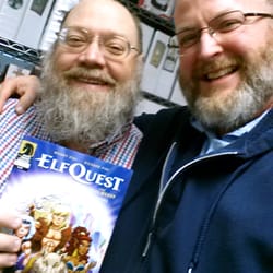 Galaxy Comics - This is Larry, the current owner on the left. I've been buying my Elfquest comics from this business for 35+ years. (2014)