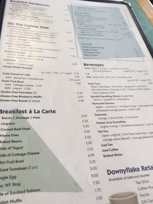 Menu photo 2 Downyflake Restaurant Nantucket, MA