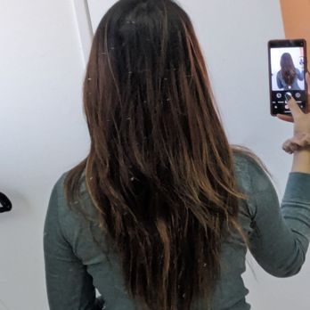 Beez Beauty Bar - Before - overgrown layers - Hair Salons Near Me - Diamond Bar, California