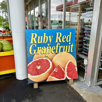 Florida Citrus Center -  a sign for ruby red grapefruit - Convenience Stores Near Me - Yulee, Florida